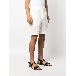 Drawstring-waist Cotton Shorts