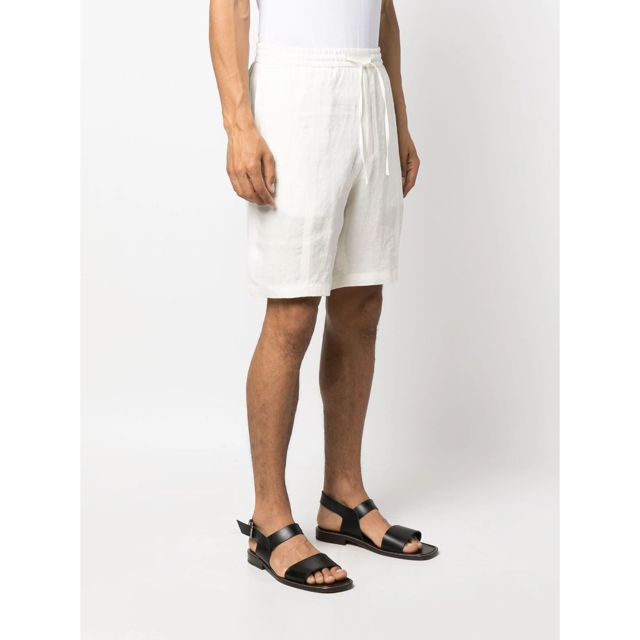 Drawstring-waist Cotton Shorts