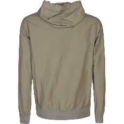Beige Zip Hoodie Sweatshirt