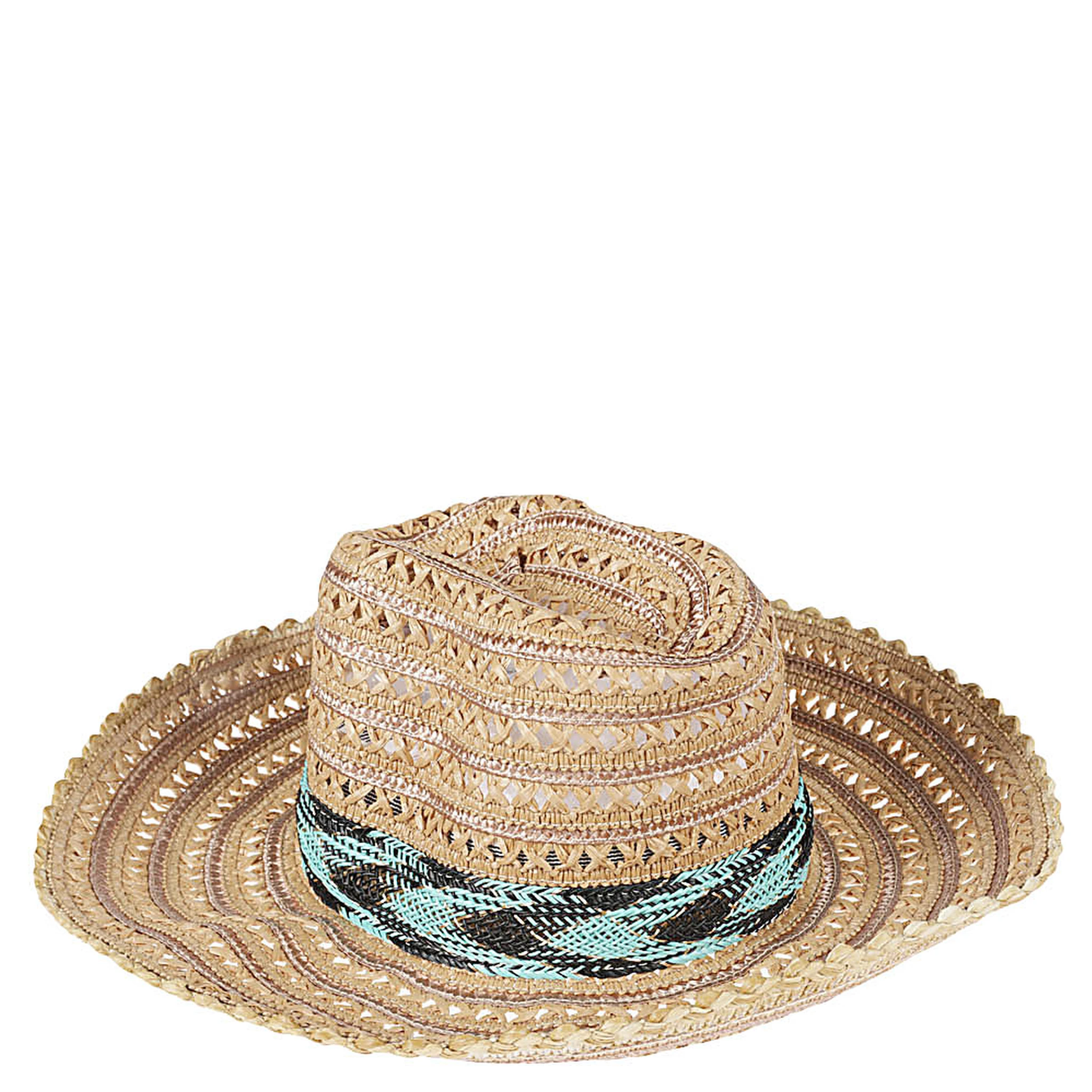 Multicolor Raffia Sombrero Hat