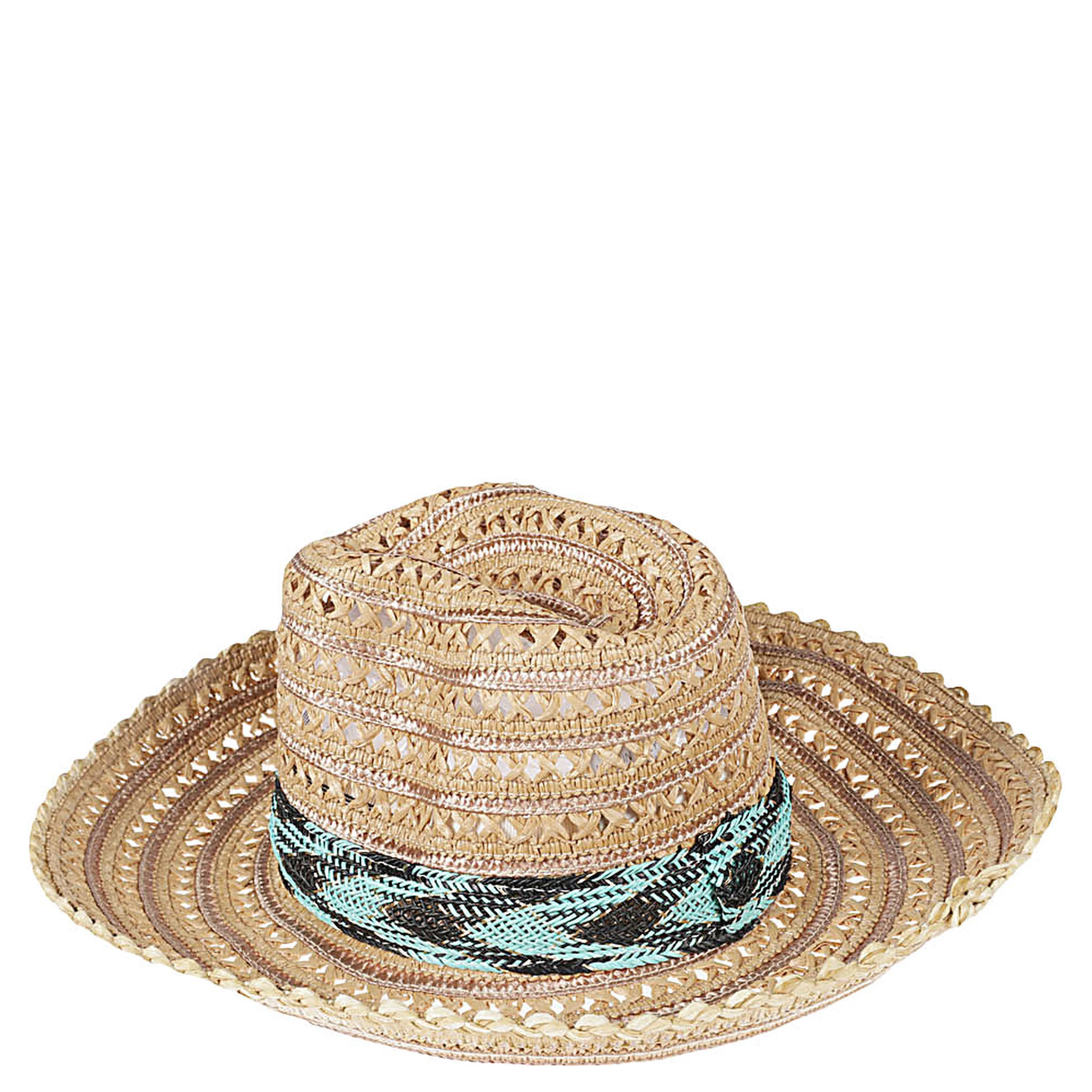 Multicolor Raffia Sombrero Hat