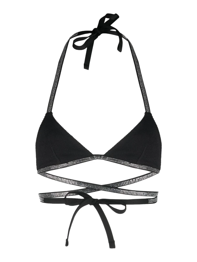 Synthetic Fibers Beachwear In Black
