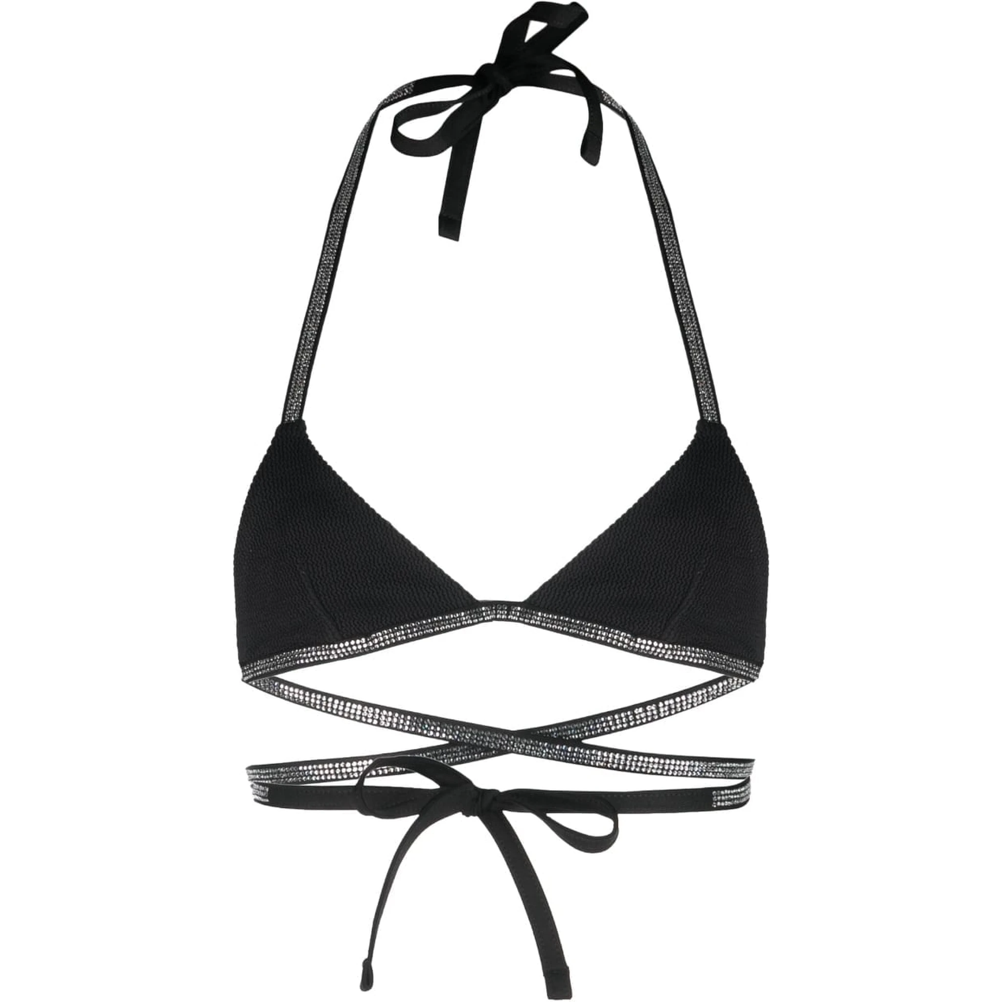 Synthetic Fibers Beachwear In Black