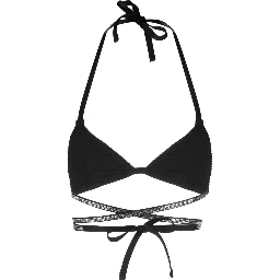 Synthetic Fibers Beachwear In Black