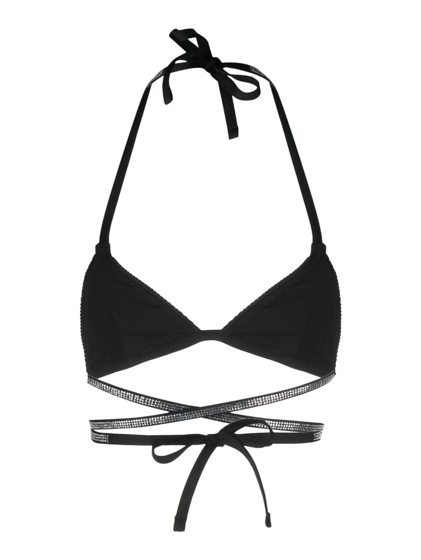 Synthetic Fibers Beachwear In Black