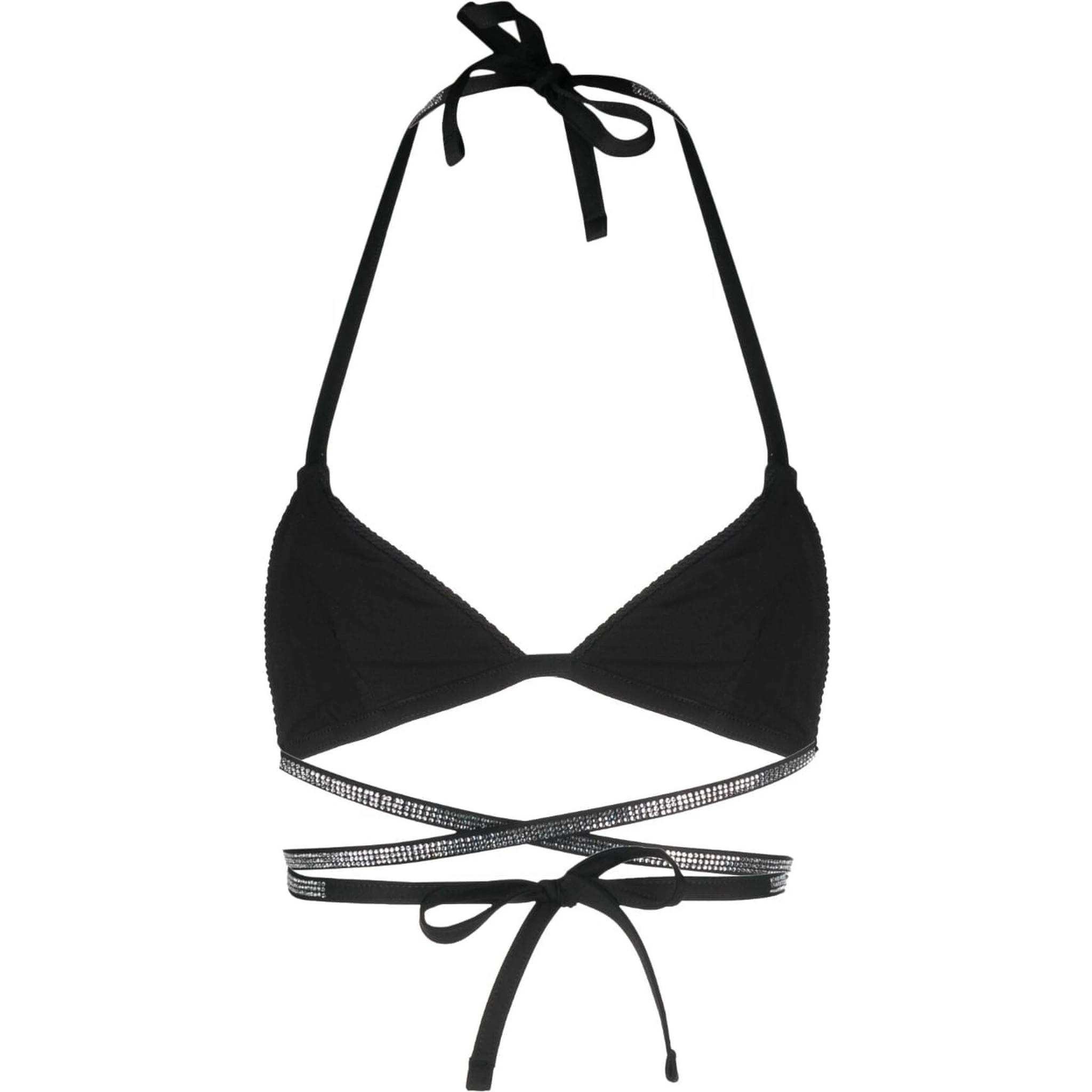 Synthetic Fibers Beachwear In Black