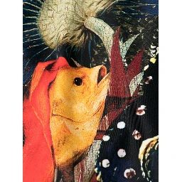 Printed Bodysuit In Multicolour