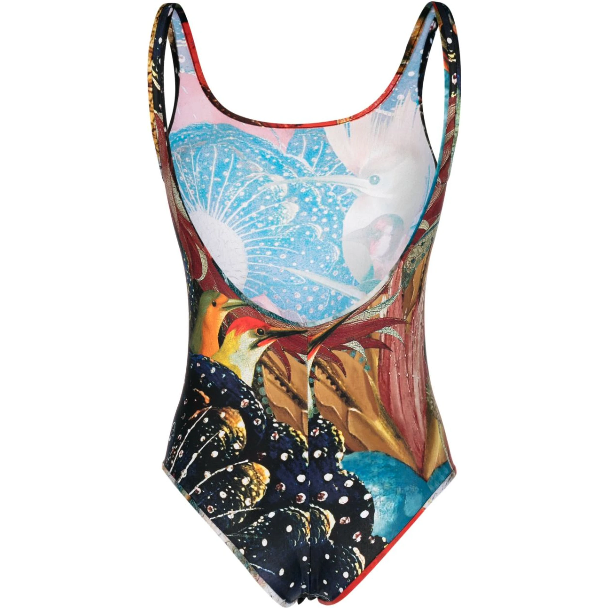 Printed Bodysuit In Multicolour
