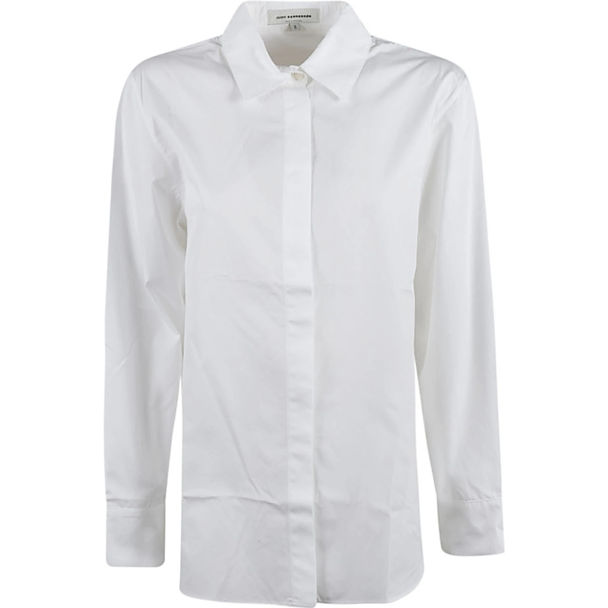 Button-down Cotton Shirt In White