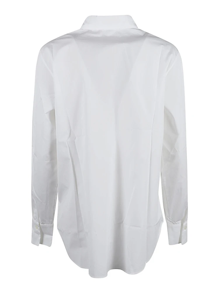 Button-down Cotton Shirt In White alternative