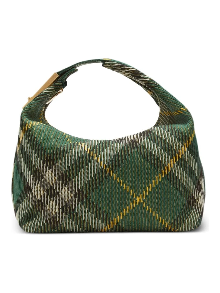 Multicolor Mini Peg Checked Bag