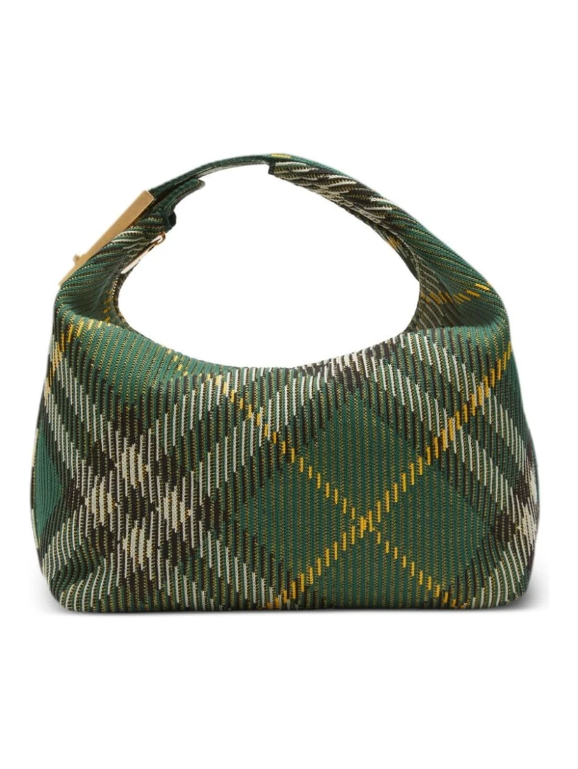 Multicolor Mini Peg Checked Bag