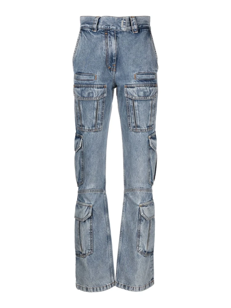 Denim Cargo Jeans