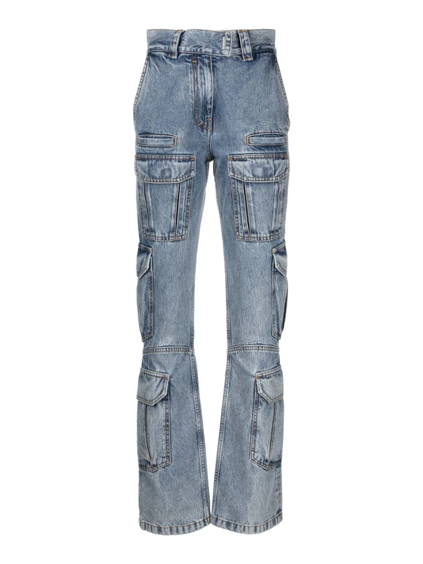 Denim Cargo Jeans