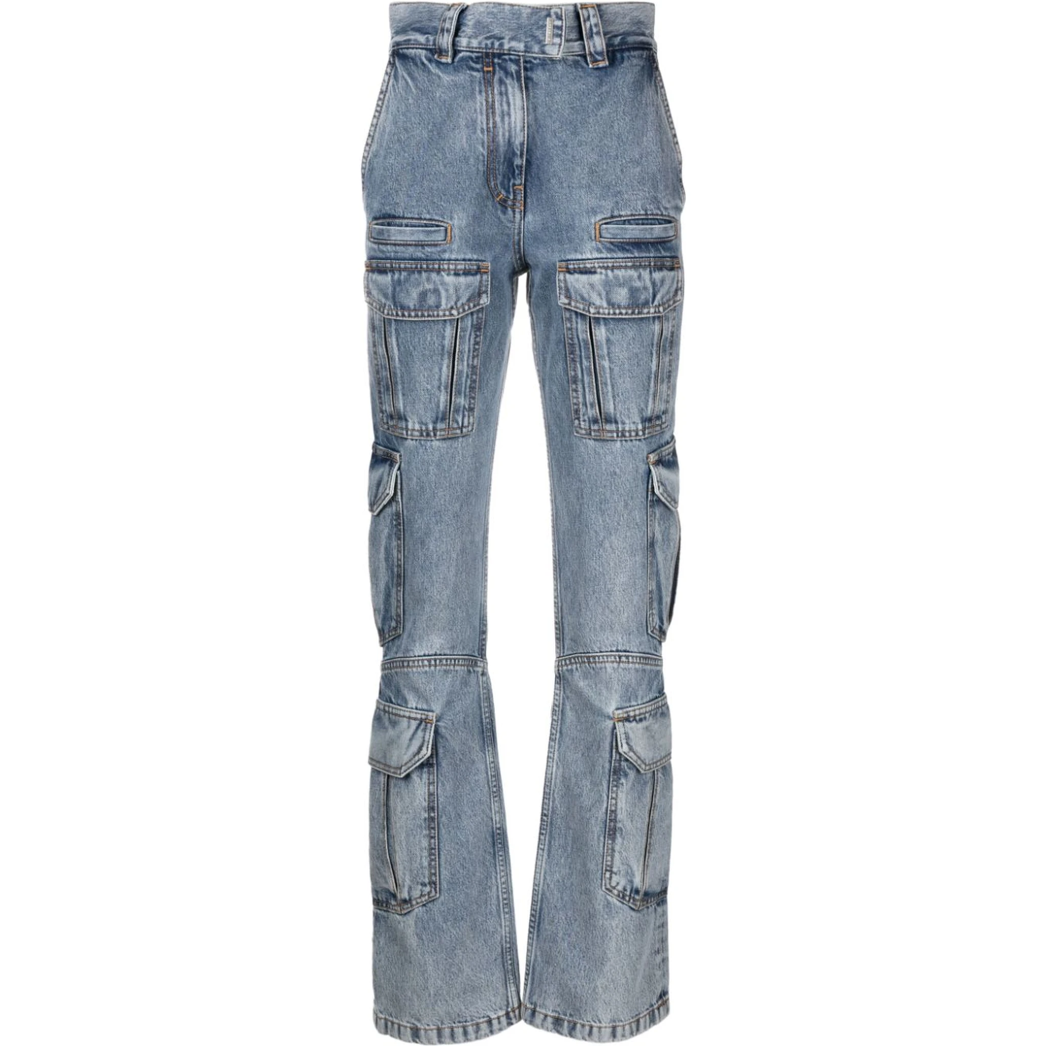Denim Cargo Jeans
