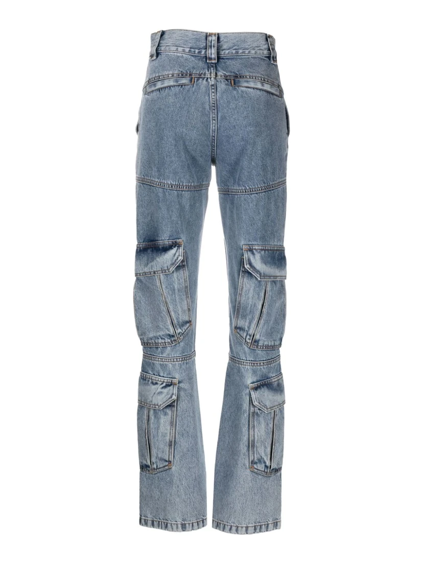 Denim Cargo Jeans