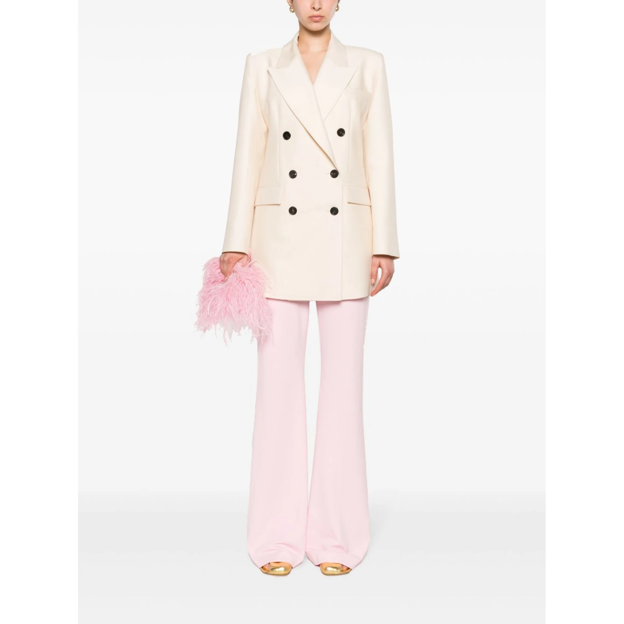 Women's High-waisted Trousers In Lilac