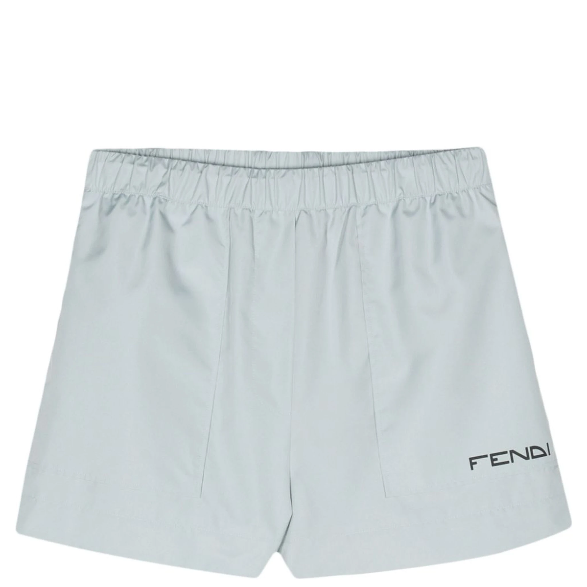 elasticated-waistband shorts