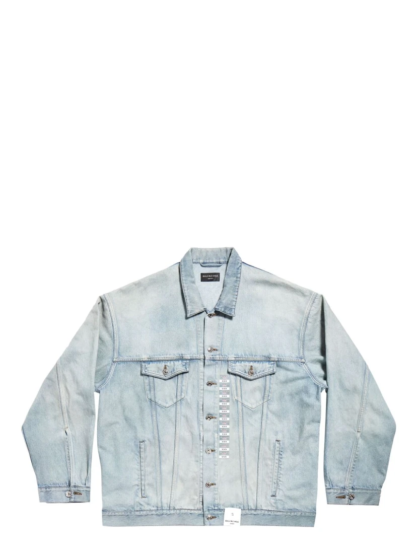 Balenciaga Coats Clear Blue