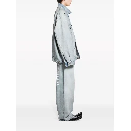 Balenciaga Coats Clear Blue