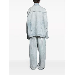 Balenciaga Coats Clear Blue