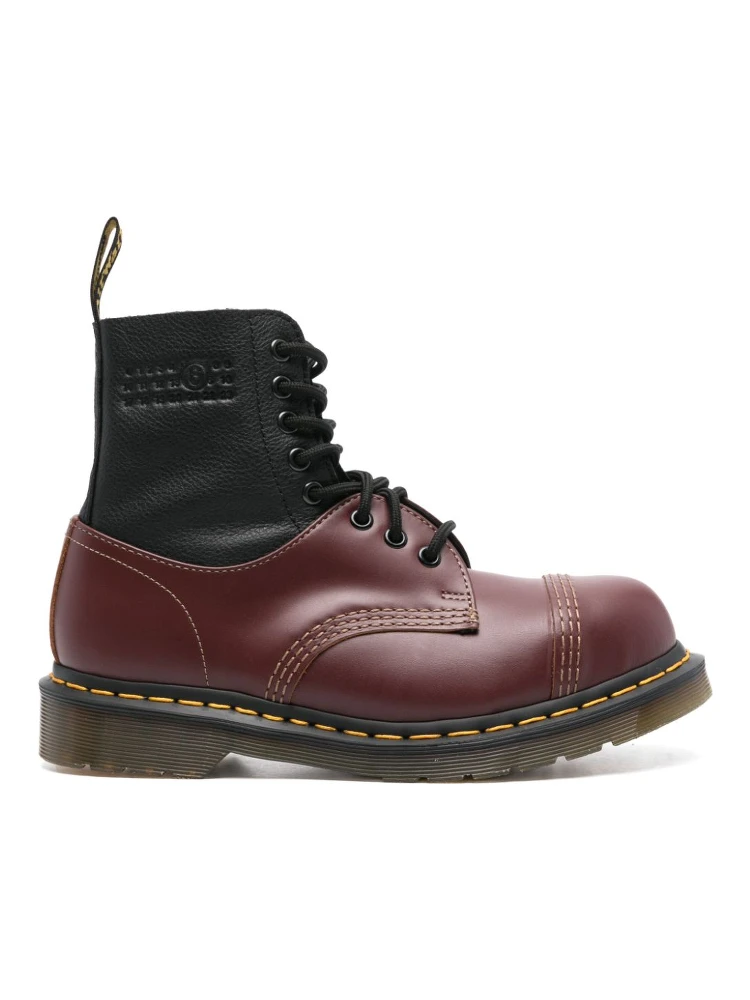 colourblock ankle boots