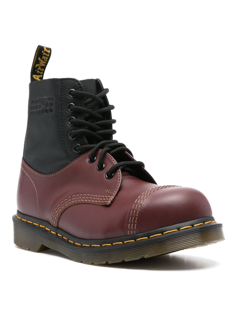 colourblock ankle boots