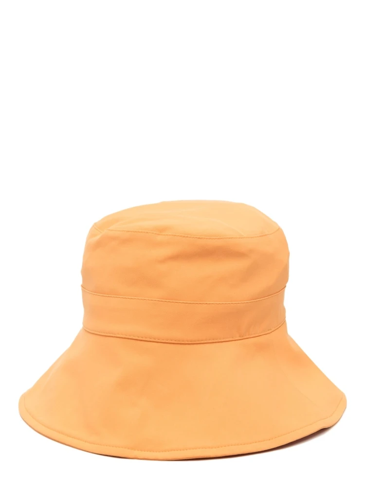Bando Cotton Blend Wide Brim Hat In Orange