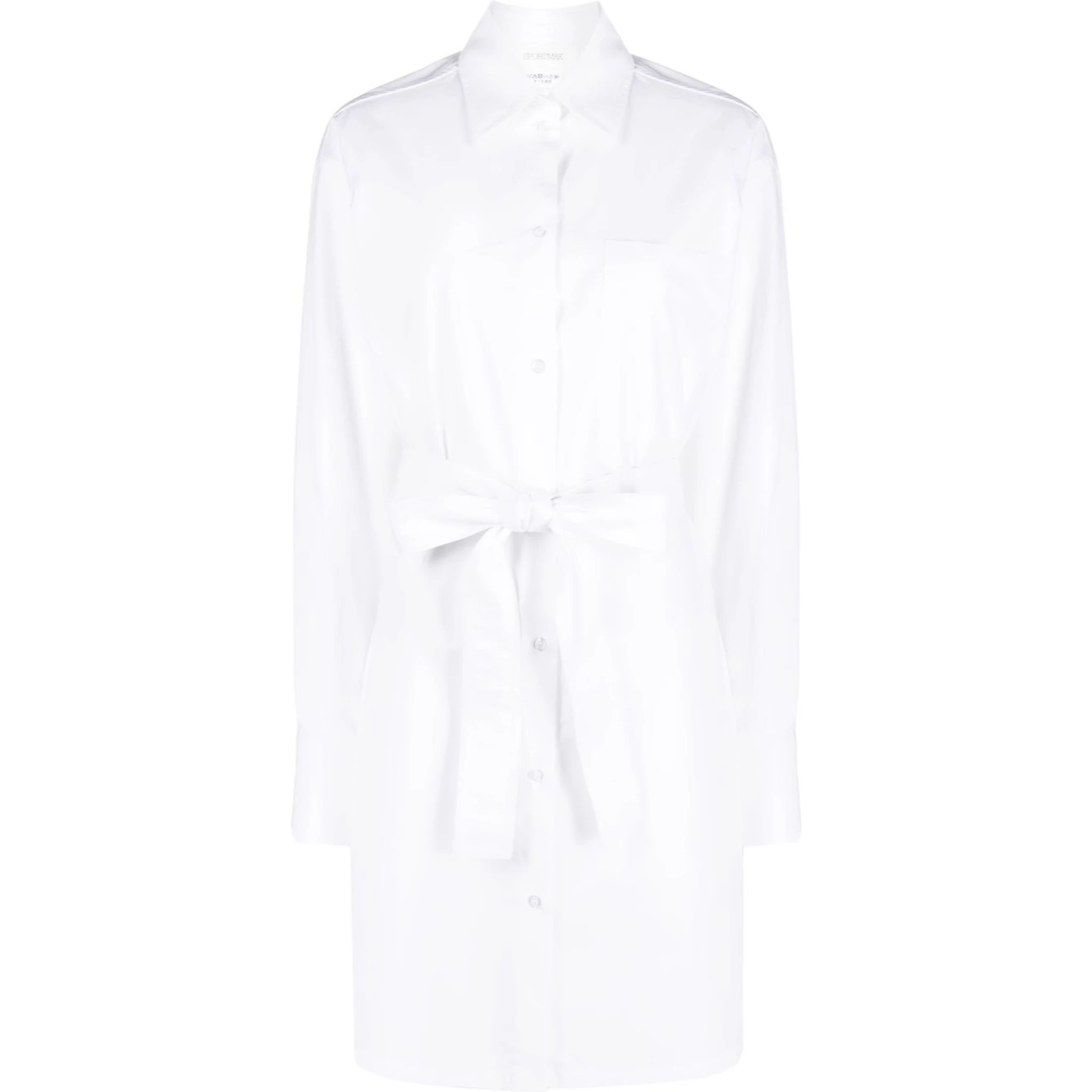 Sport Max Cotton Shirtdress In White