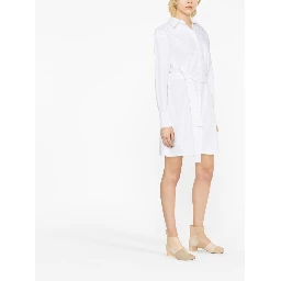 Sport Max Cotton Shirtdress In White