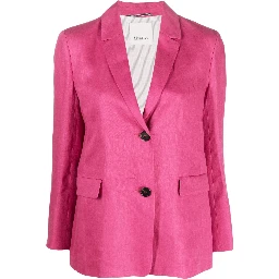 Tyrian Purple Linen Sofia Blazer