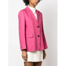 Tyrian Purple Linen Sofia Blazer