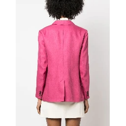 Tyrian Purple Linen Sofia Blazer