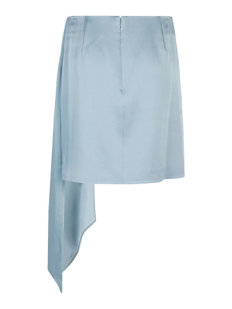 Light Blue Draped Mini Skirt alternative