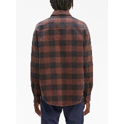 Flannel Overshirt With Check Motif