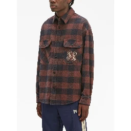 Flannel Overshirt With Check Motif