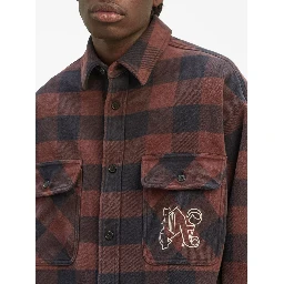 Flannel Overshirt With Check Motif