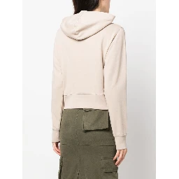 logo-print cotton hoodie