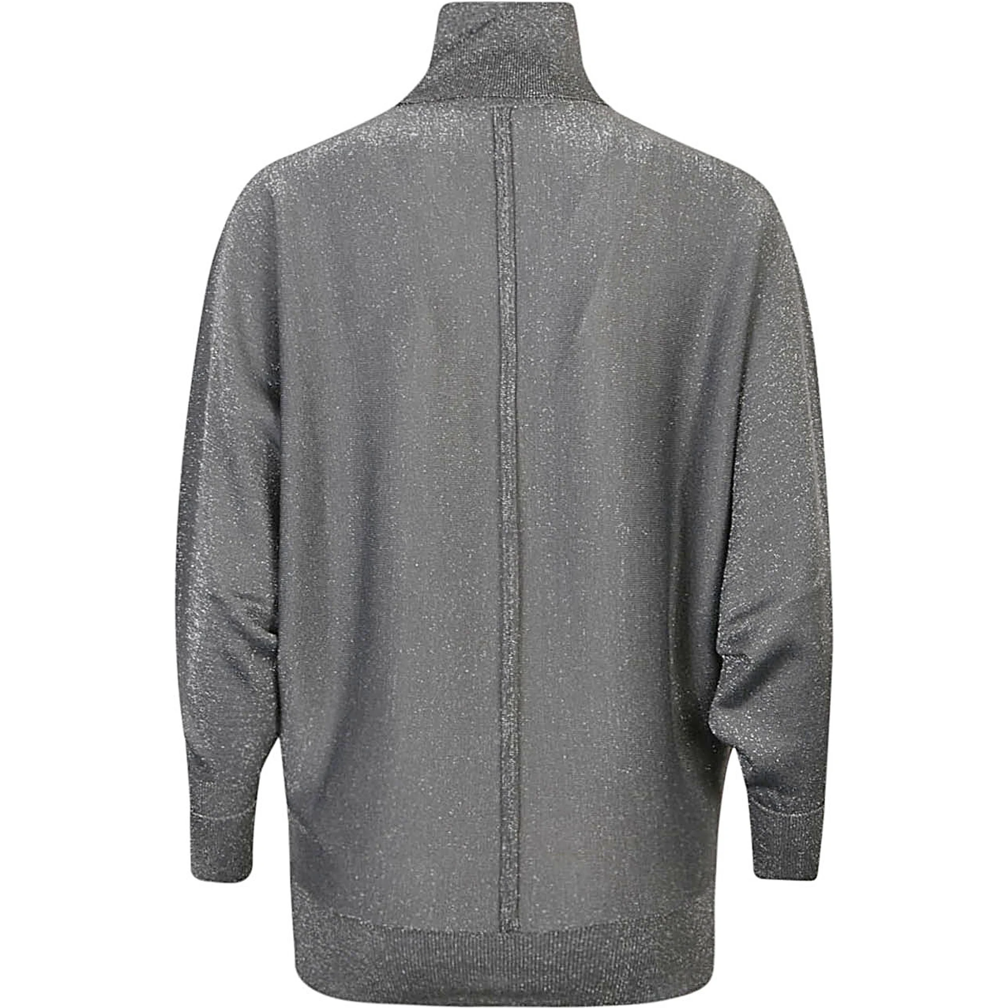 Viscose Turtleneck Sweater In Grey