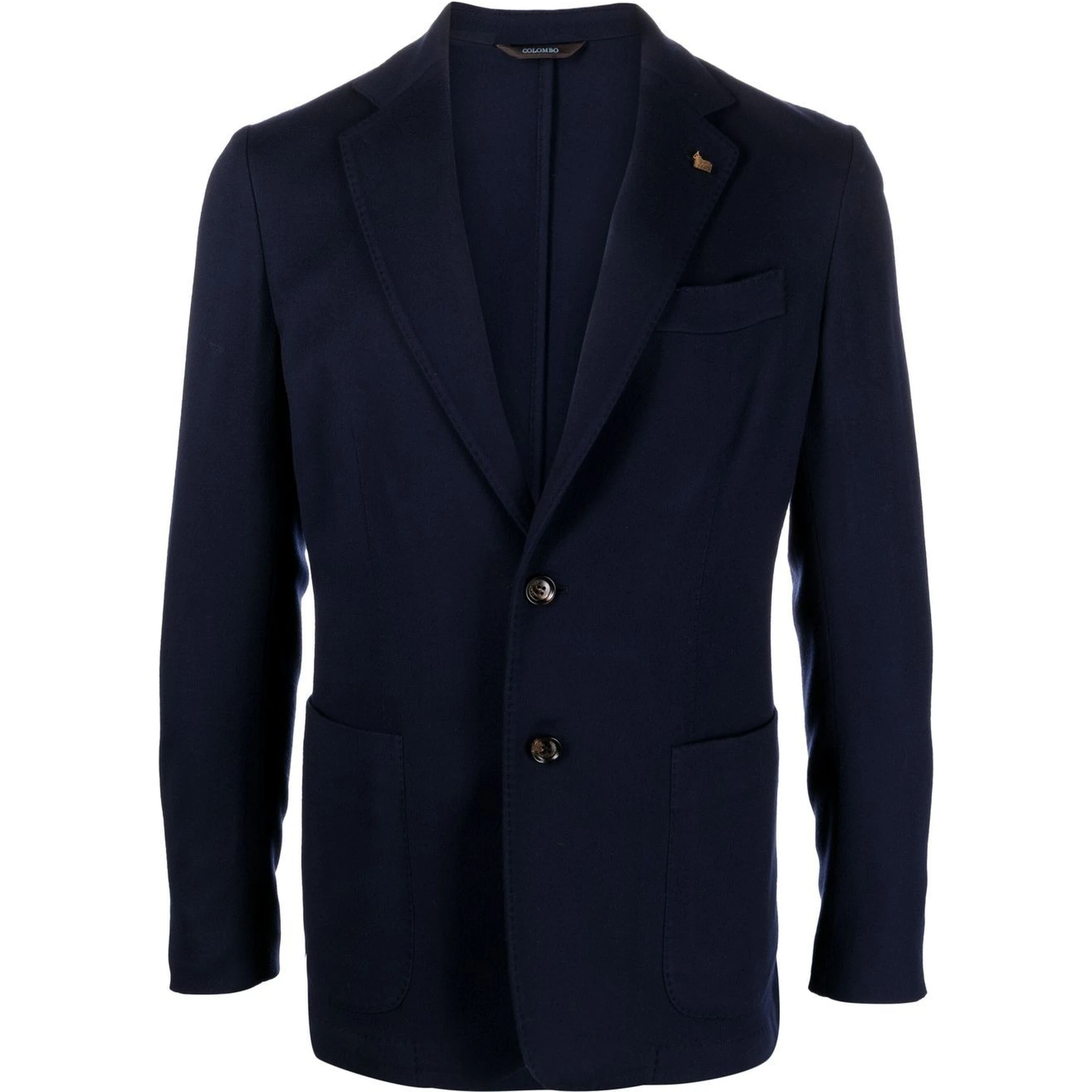 Wool Single-breasted Jacket In Blue