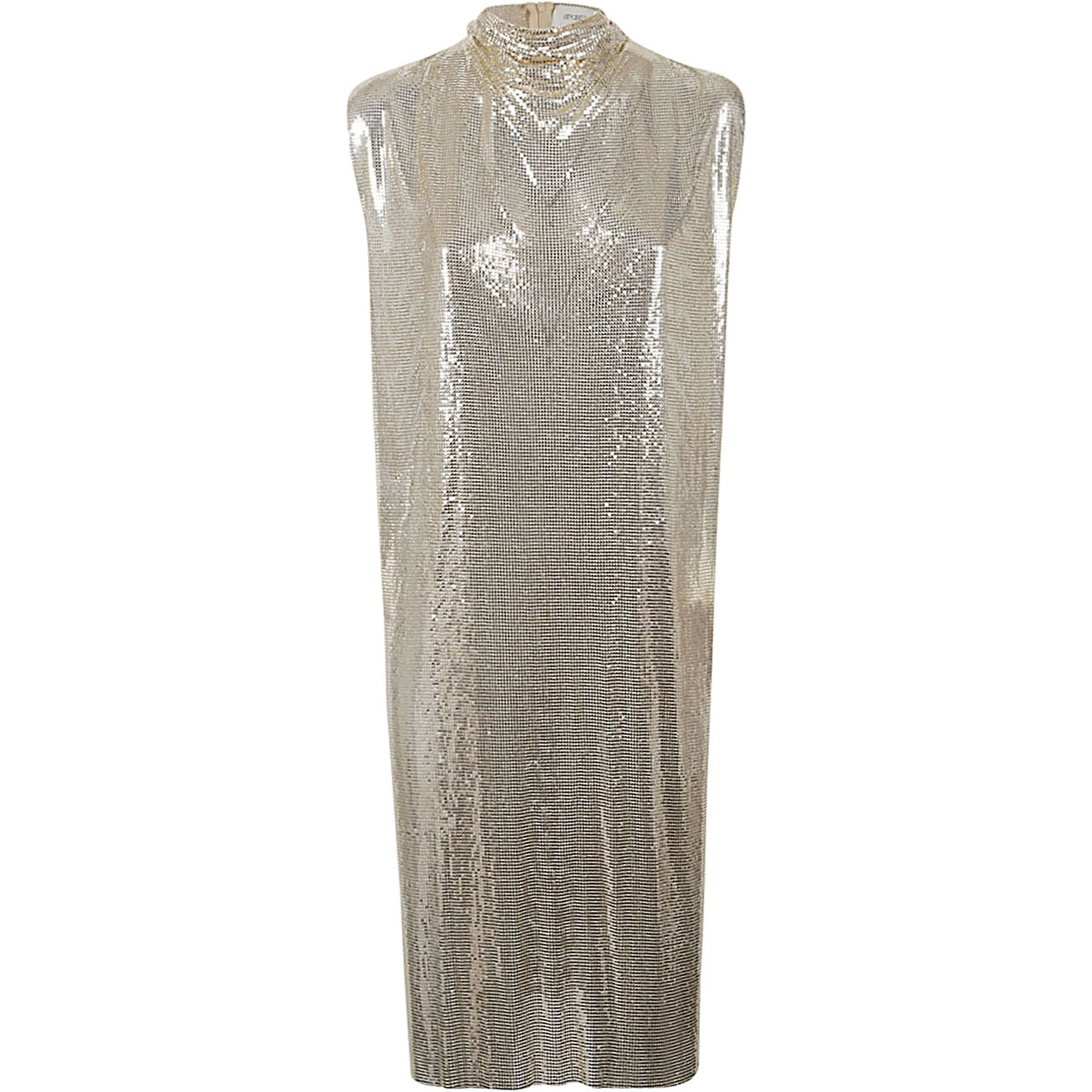 Shimmering Knit Mini Dress In Pink