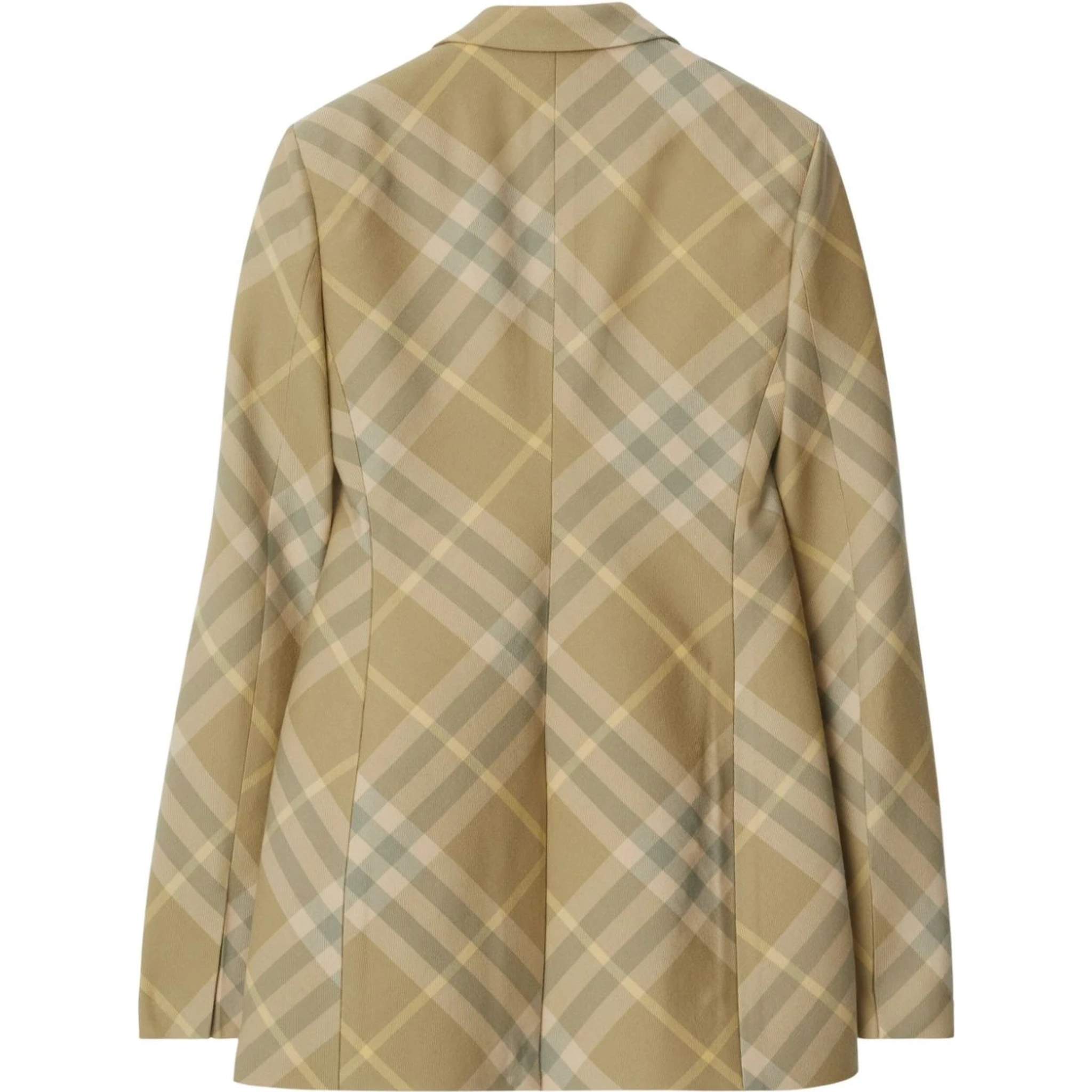 checked tailored single-breasted blazer