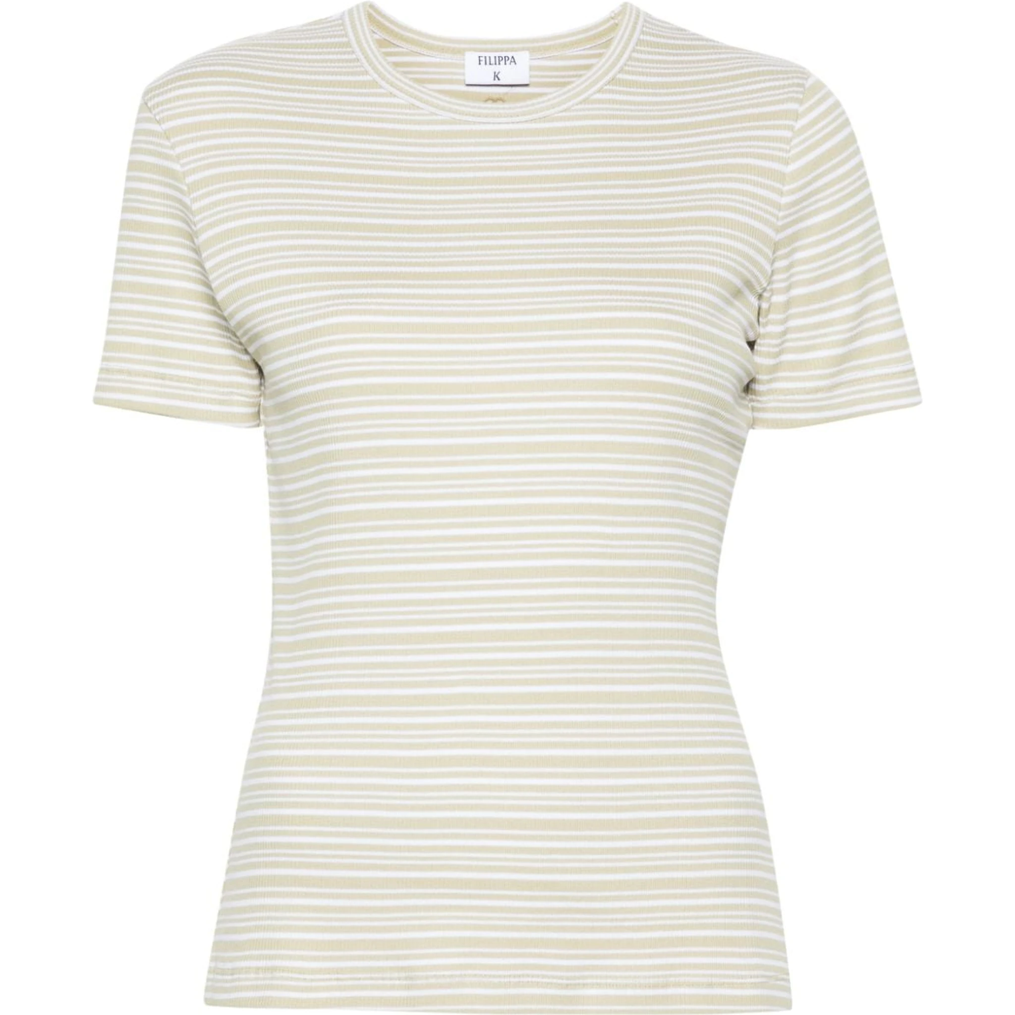 striped ribbed T-shirt