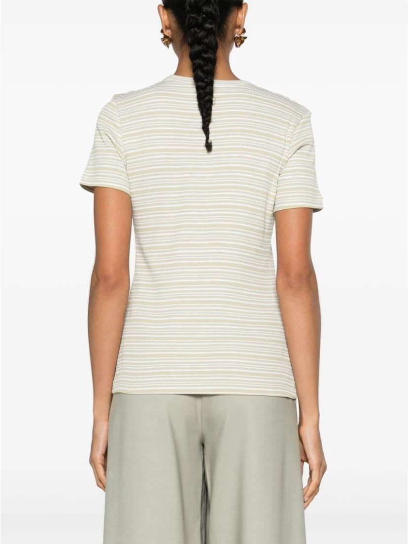 striped ribbed T-shirt