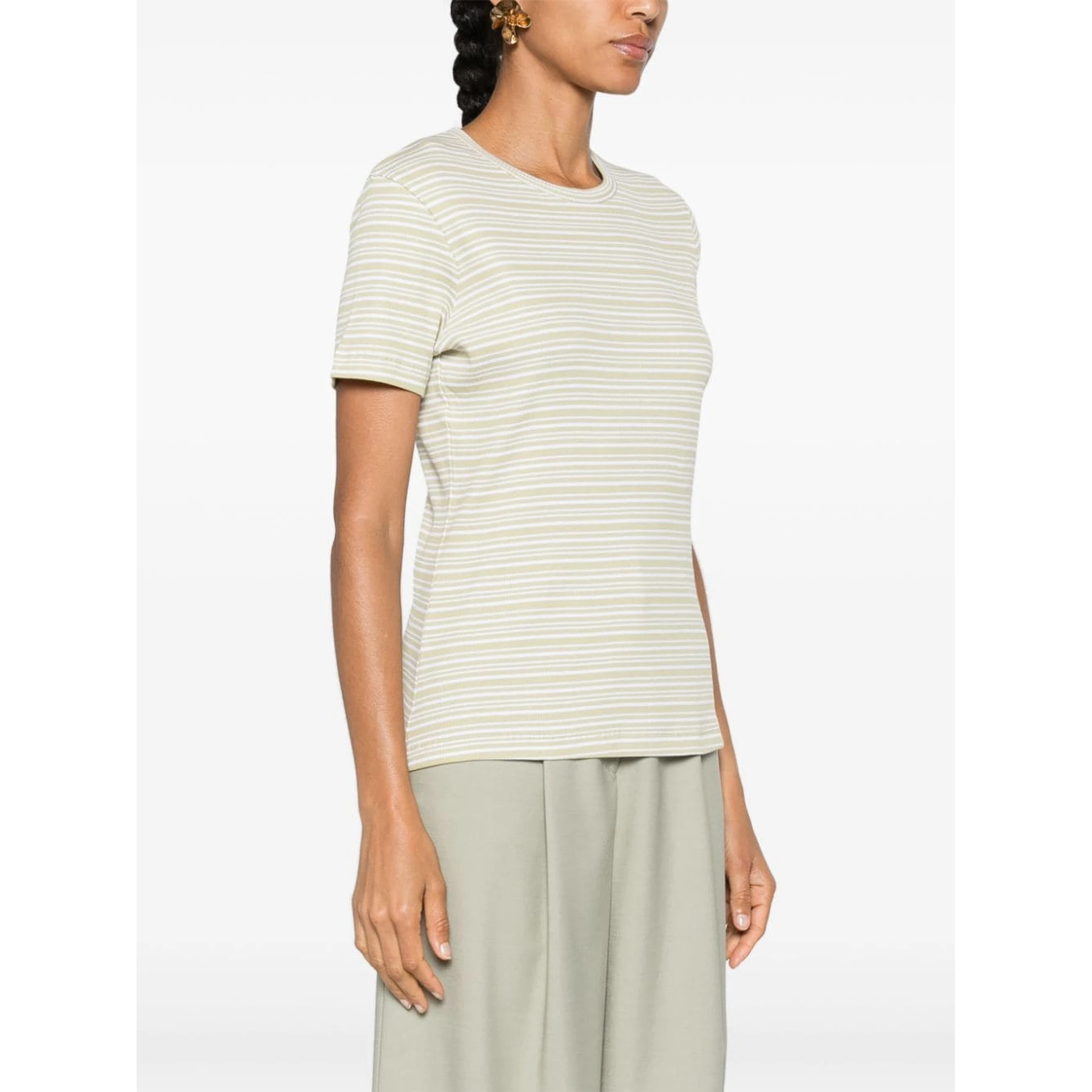 striped ribbed T-shirt