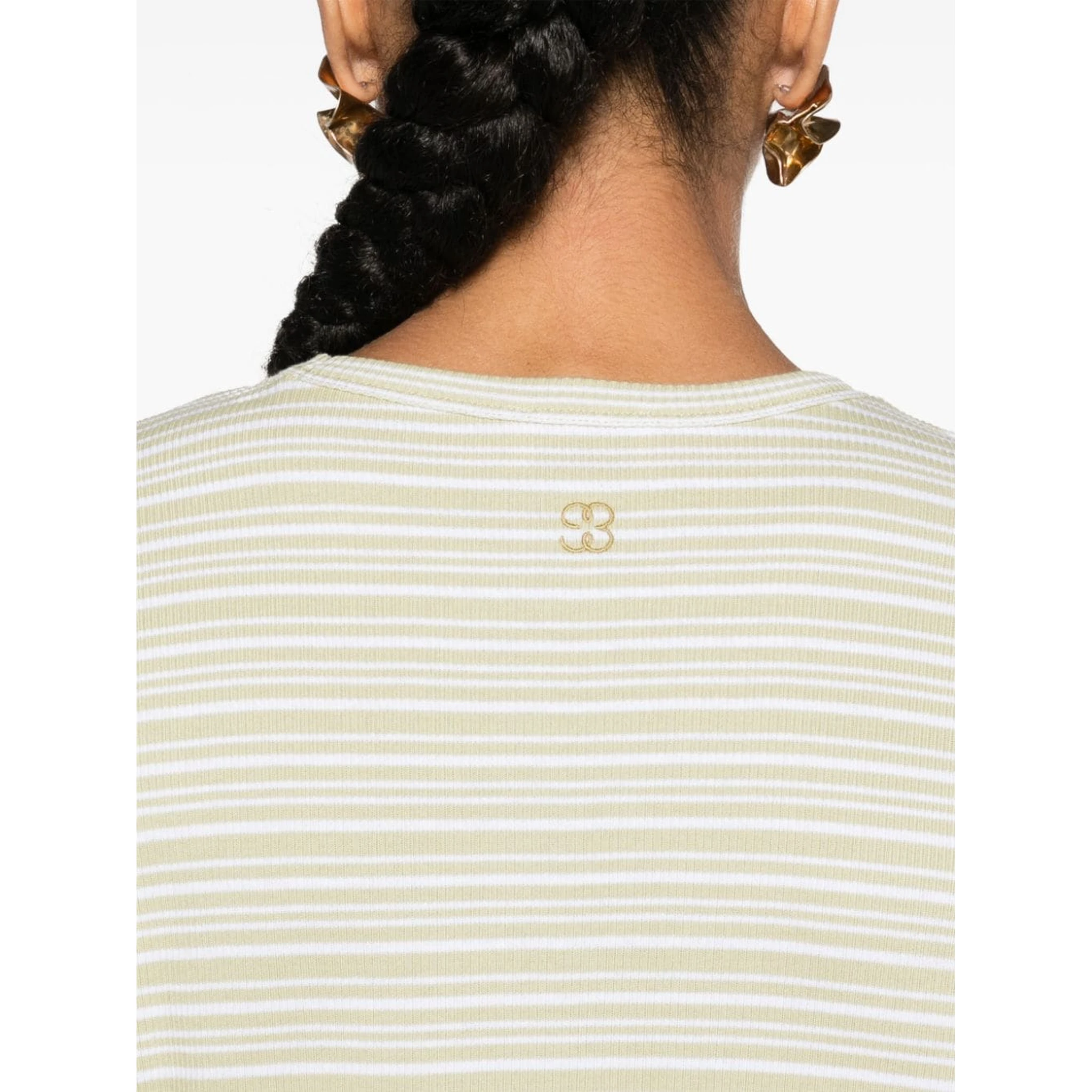 striped ribbed T-shirt