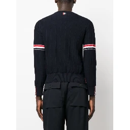 RWB-stripe long-sleeve jumper