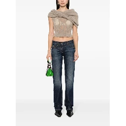 logo-embroidered straight-leg jeans