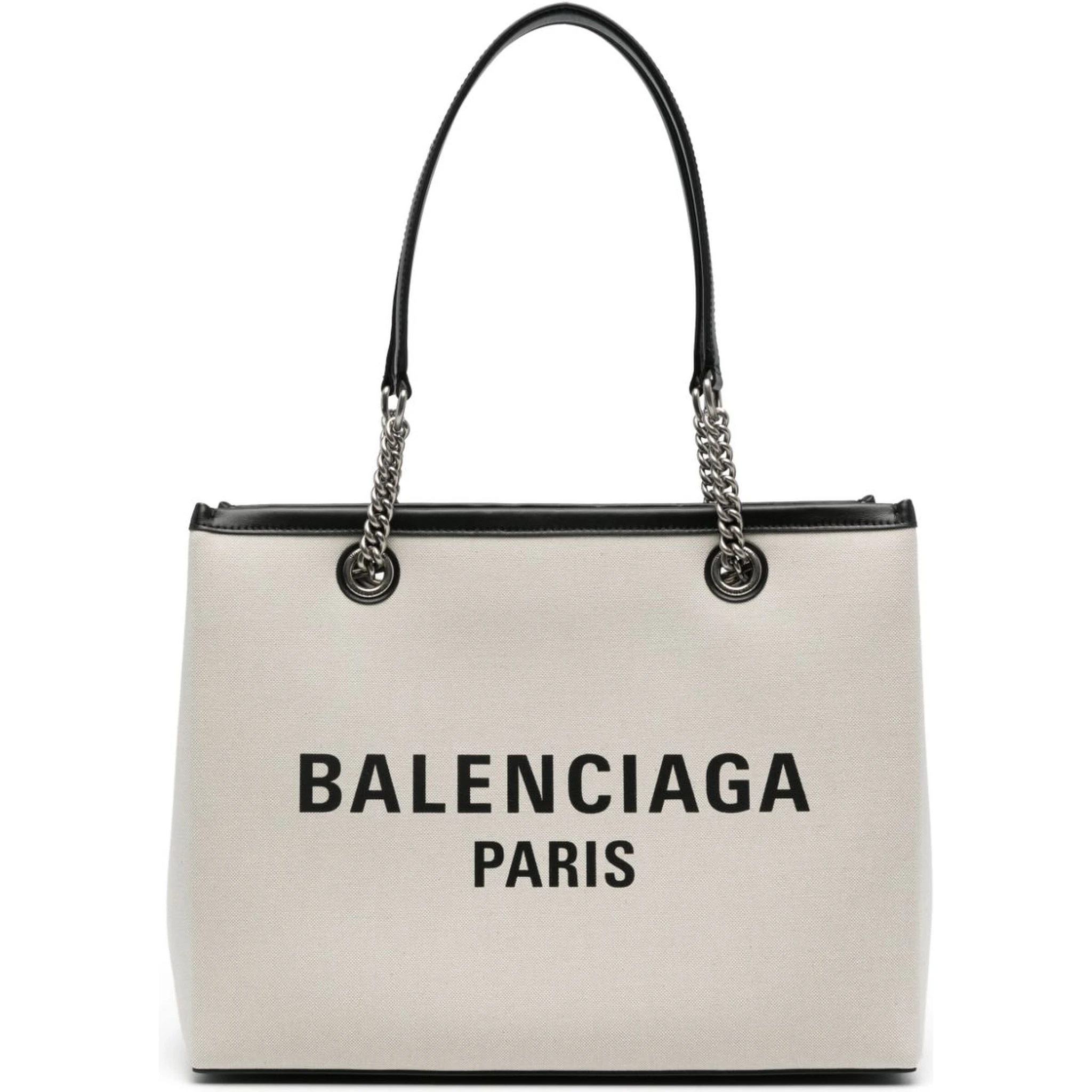 Ivory Canvas S Duty Free Shopping Bag