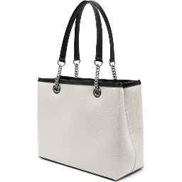 Ivory Canvas S Duty Free Shopping Bag